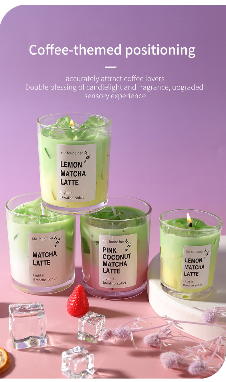 Handmade Matcha Latte Candle