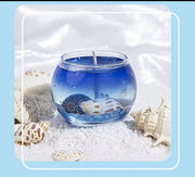 Handmade Beach-Inspired Gel Wax Candle