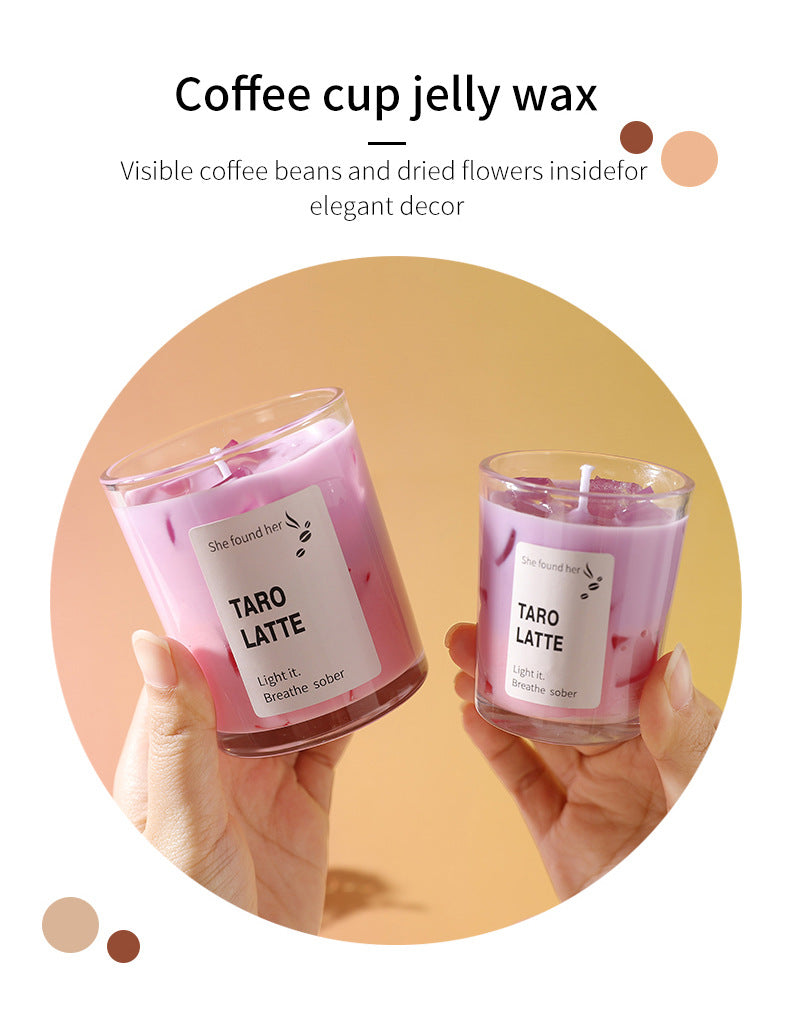 Handmade Taro Latte Candle