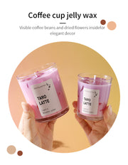 Handmade Taro Latte Candle