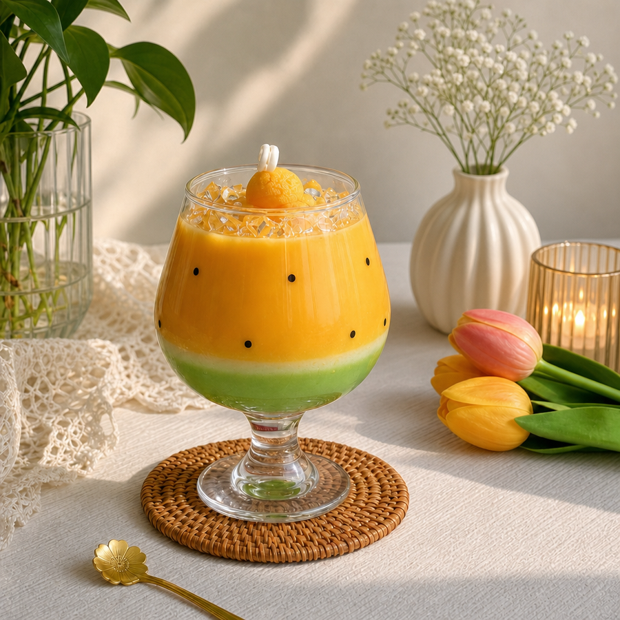 Handmade Mango Sunrise Candle