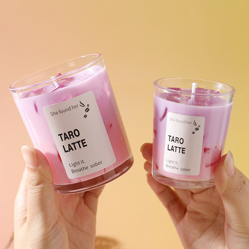 Handmade Taro Latte Candle