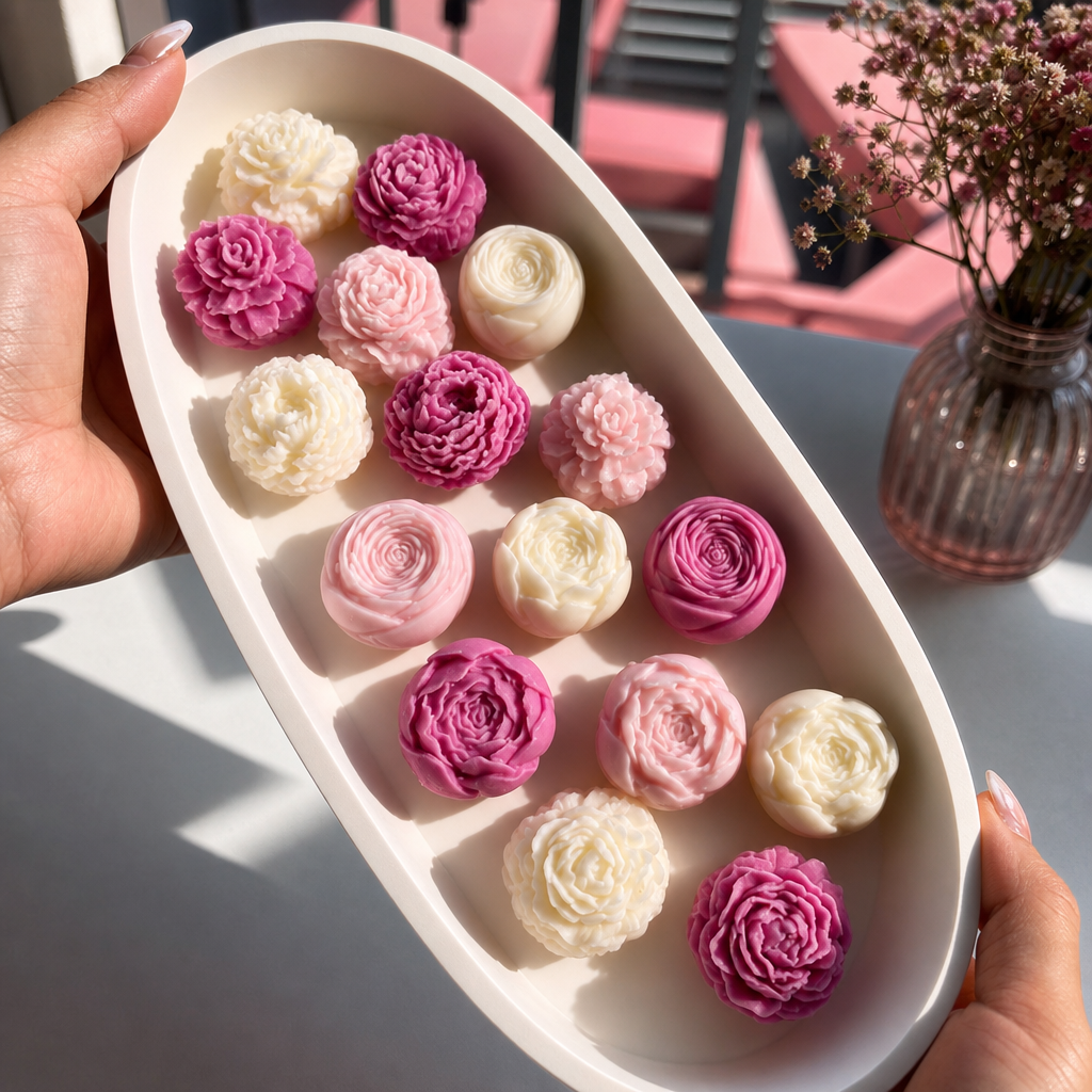 Rosette Garden Candle Tray