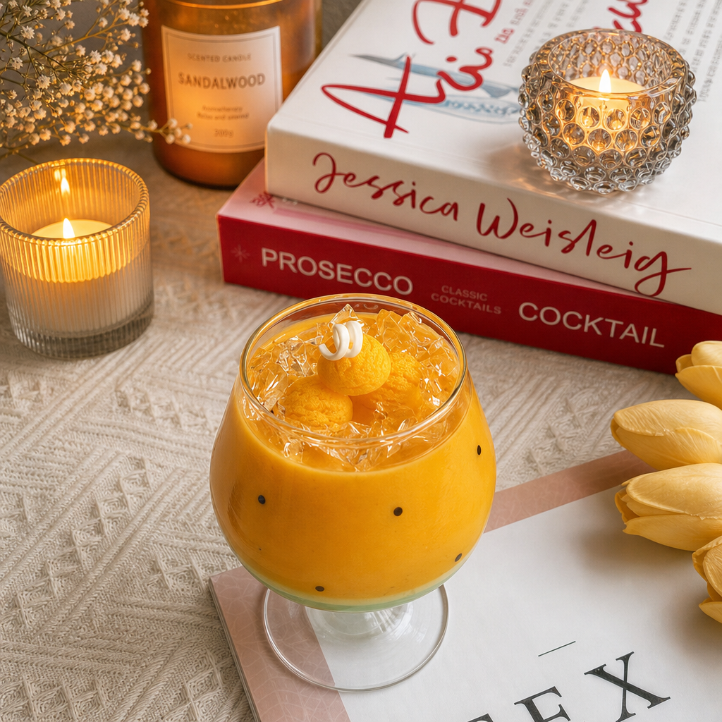 Handmade Mango Sunrise Candle