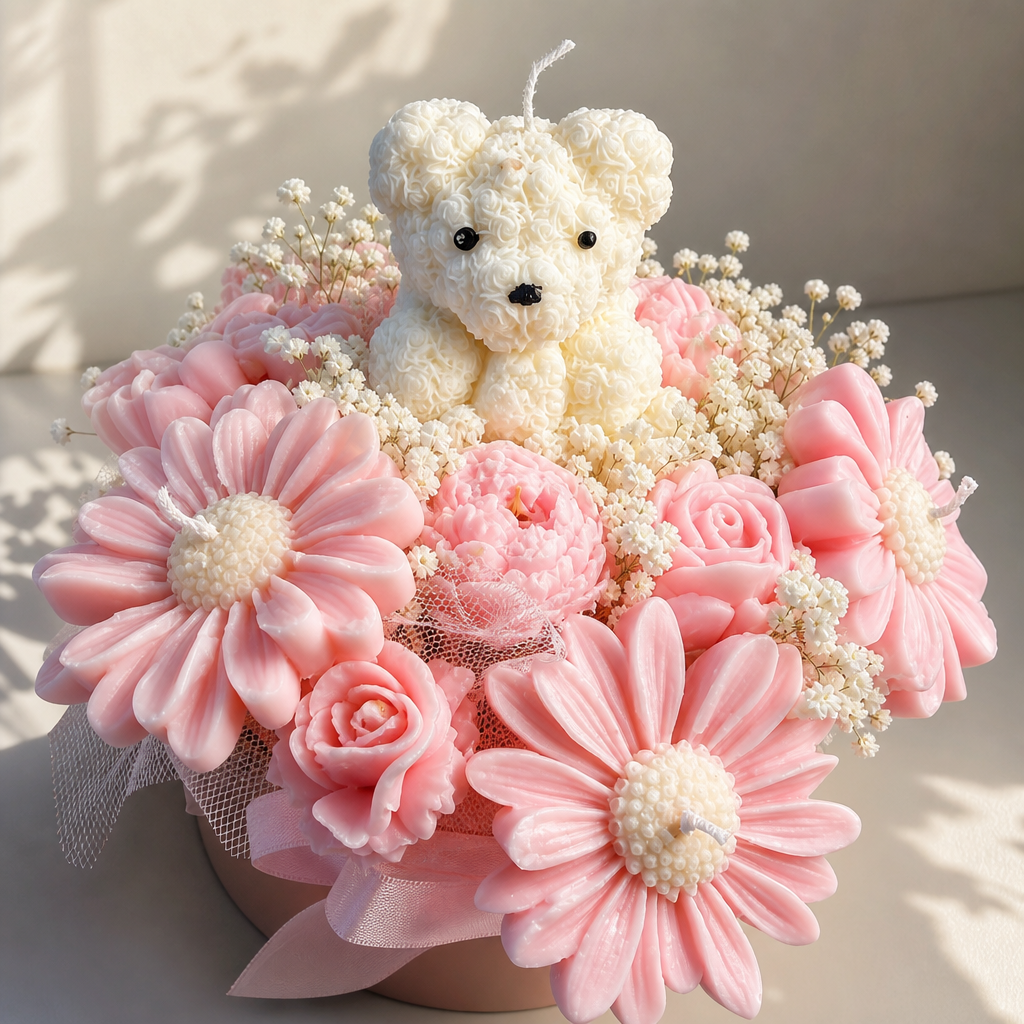 Floral Candle Bouquet