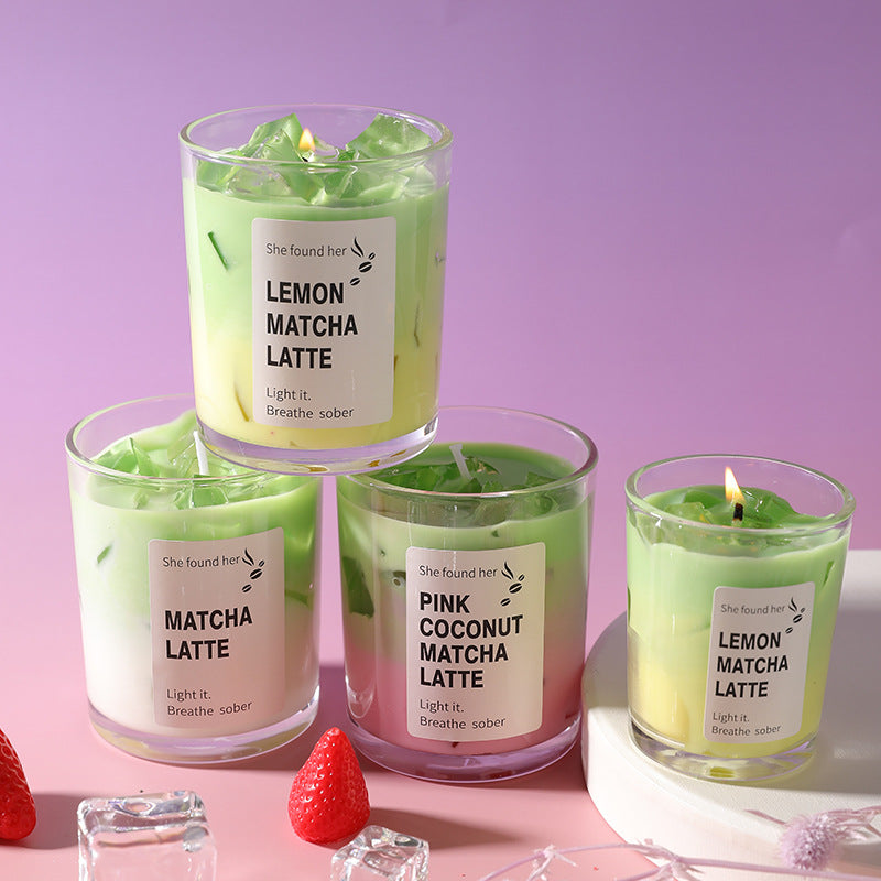 Handmade Matcha Latte Candle
