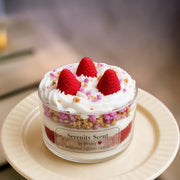 Handmade Strawberry Ice Cream Scented Candle