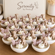 Handmade Butterfly Bear Cup Candles