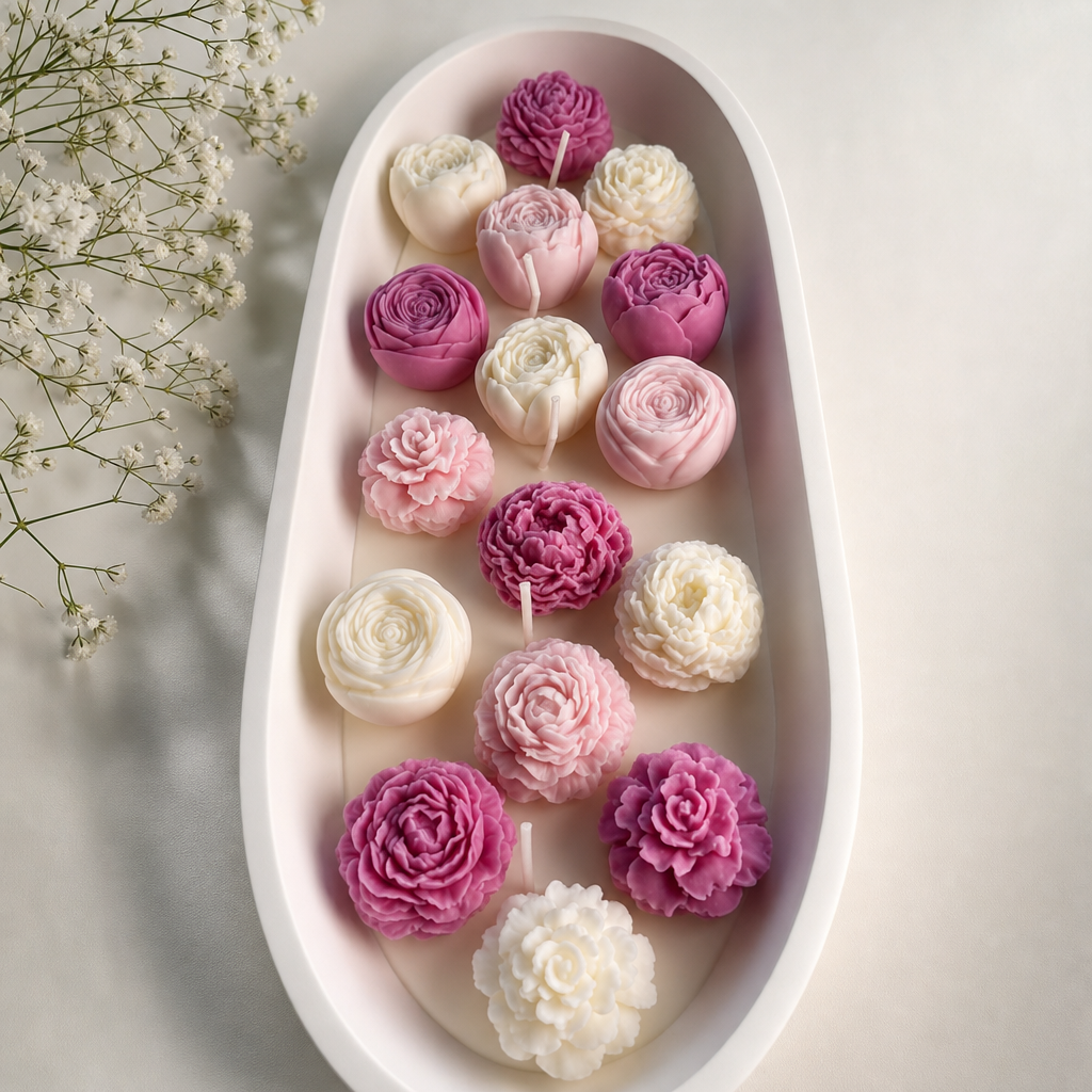 Rosette Garden Candle Tray