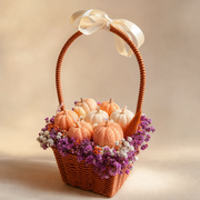 Handmade Pumpkin Candle Basket- Gift