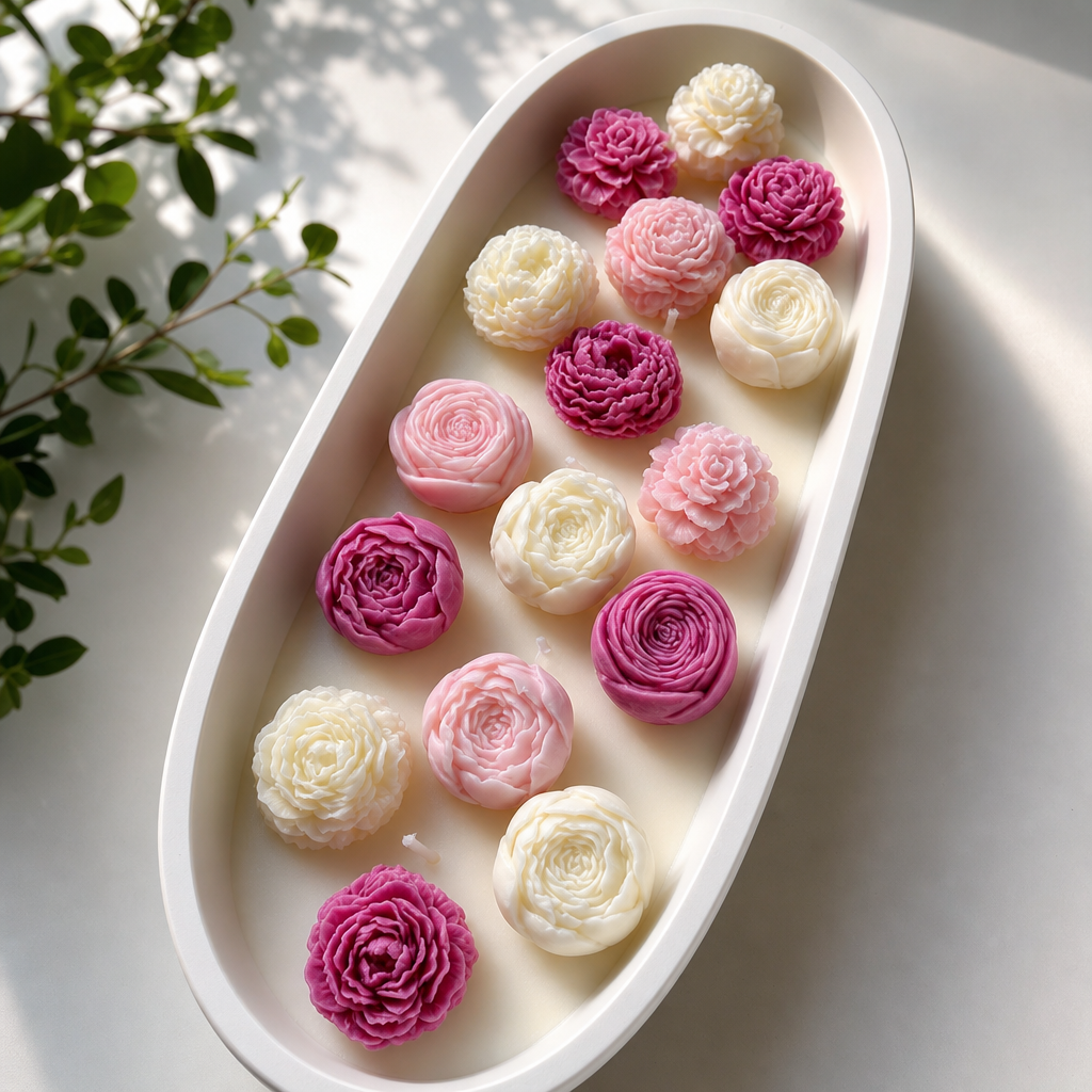 Rosette Garden Candle Tray