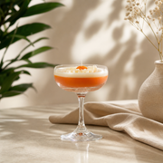 Sunset Cream Fizz in a Coupe
