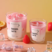Handmade Sakura Latte Candle