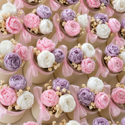 Petal & Glow Floral Soy Candle Favor