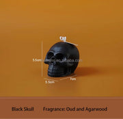 Halloween Pumpkin & Skull Scented Candle Set – Set of 3