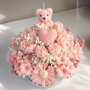 Teddy Aroma Candle bouquet