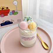 Handmade Ice Cream Macaron Candle