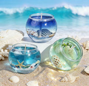 Handmade Beach-Inspired Gel Wax Candle