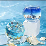 Handmade Beach-Inspired Gel Wax Candle