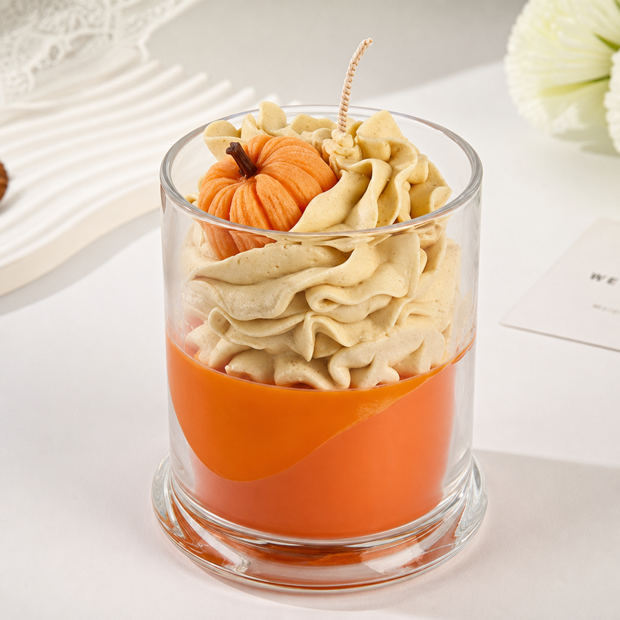 Handmade Pumpkin Candle