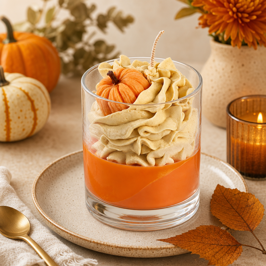 Handmade Pumpkin Candle