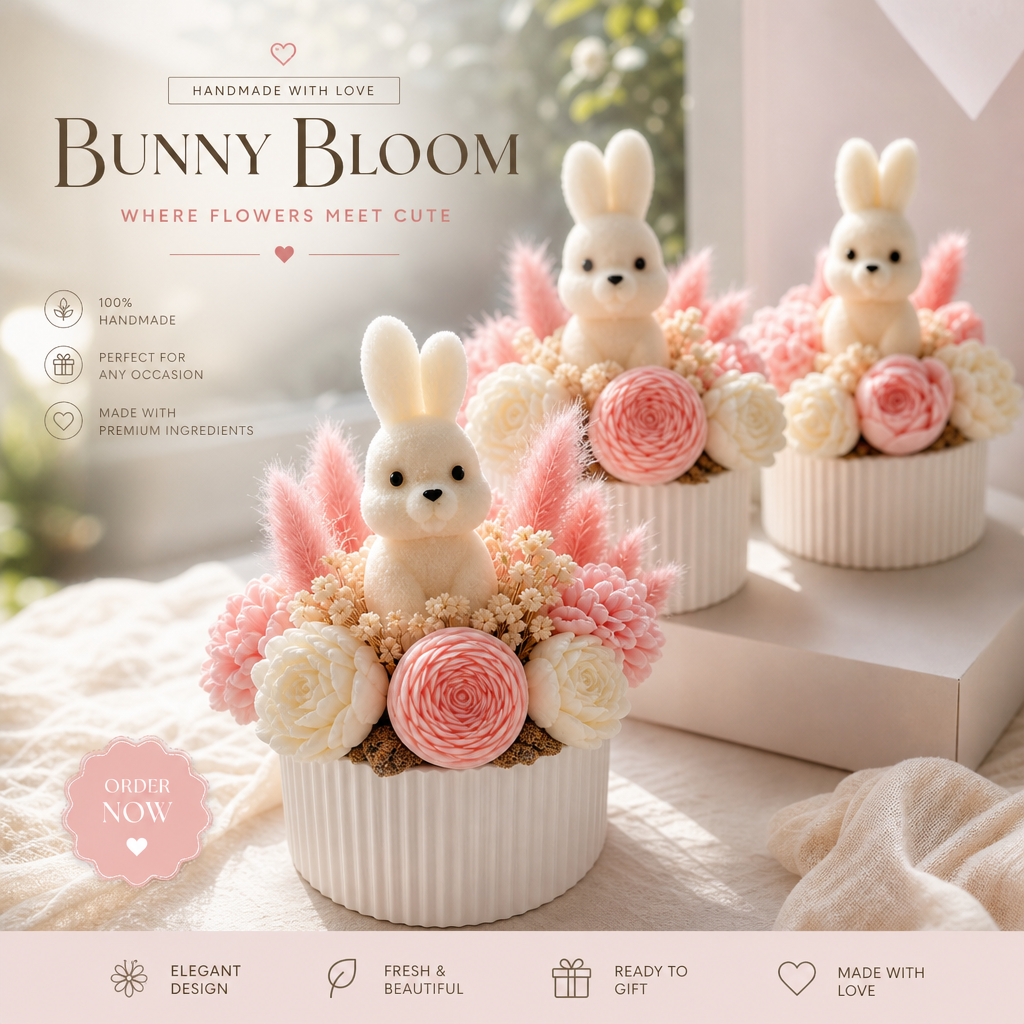 Custom Handmade Baby Shower Animal Candle