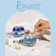 Handmade Beach-Inspired Gel Wax Candle