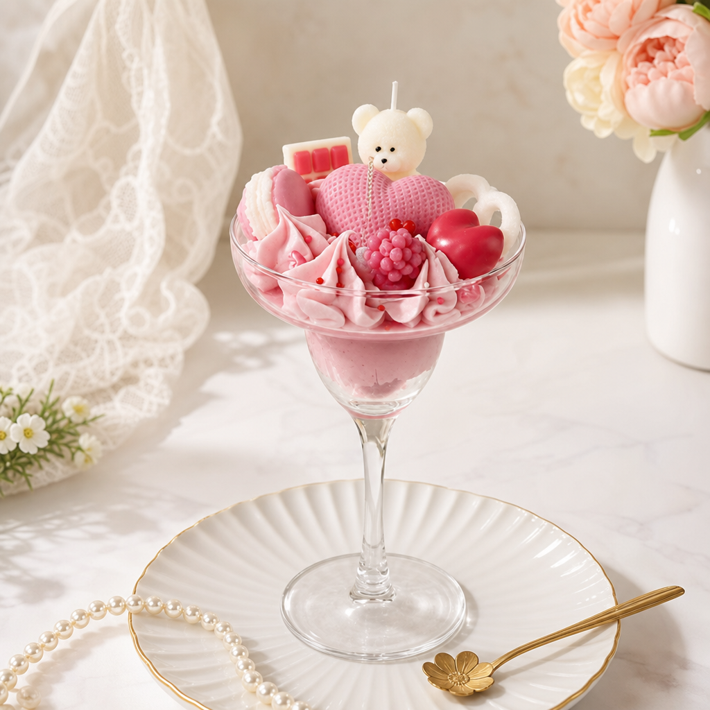 Handmade Desert-Style Creative Cream Cupcake Scented Candle