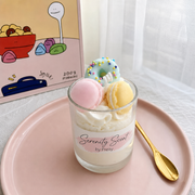 Handmade Ice Cream Macaron Candle