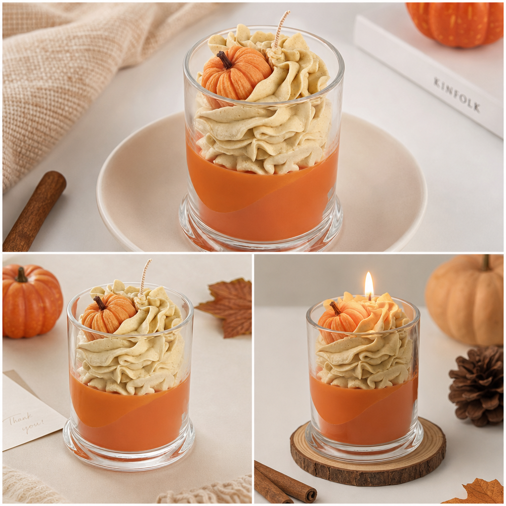 Handmade Pumpkin Candle