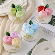 3D Peony Bloom Scented Candle – Wedding Favor