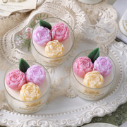 3D Peony Bloom Scented Candle – Wedding Favor