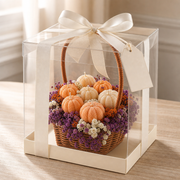 Handmade Pumpkin Candle Basket- Gift