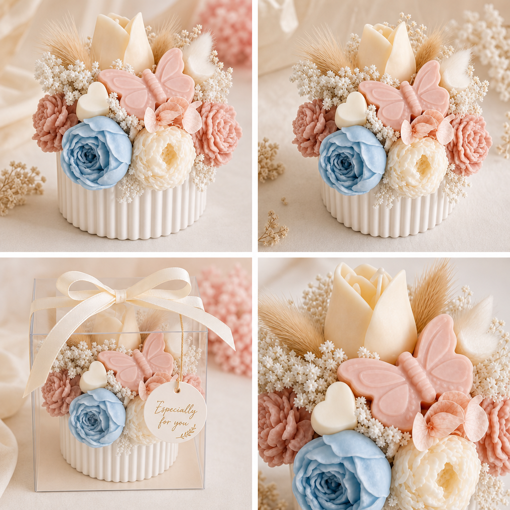 Blooming Garden Floral Candle