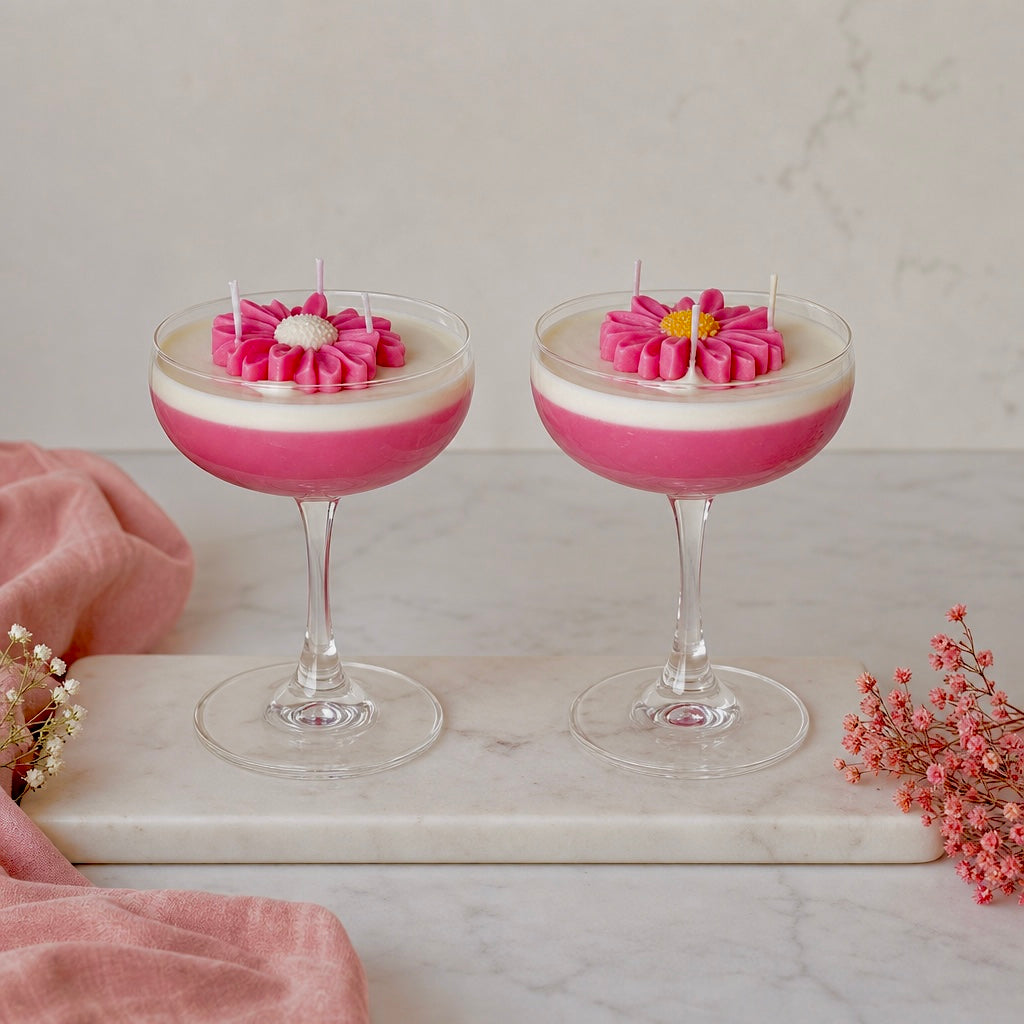 Daisy & Petal Glow Candle