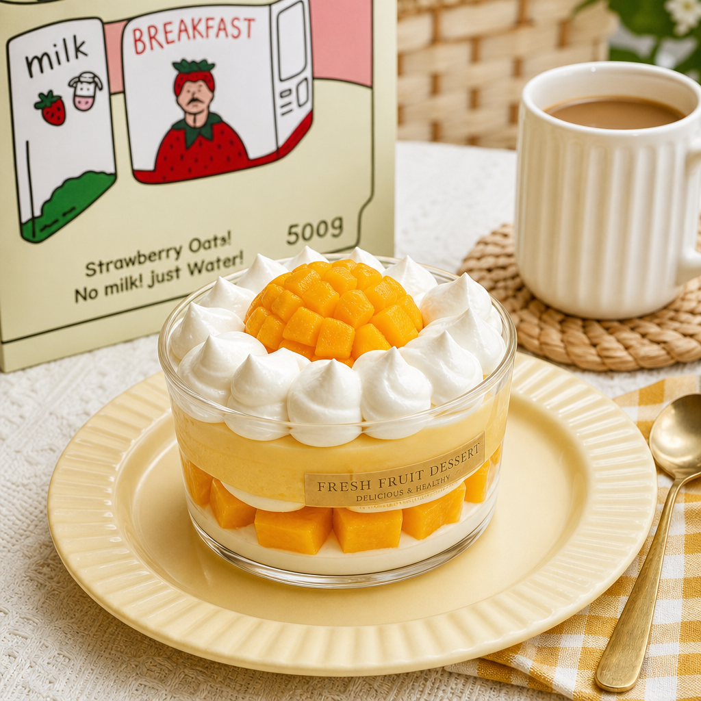 Handmade Mango Mouse Cake candle