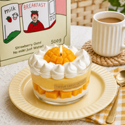 Handmade Mango Mouse Cake candle