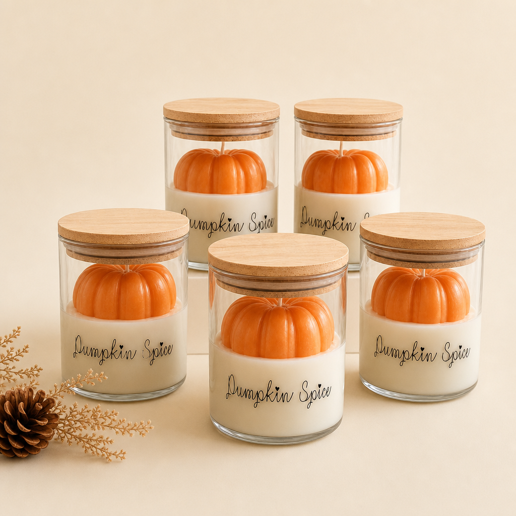 Handmade Pumpkin in Glass