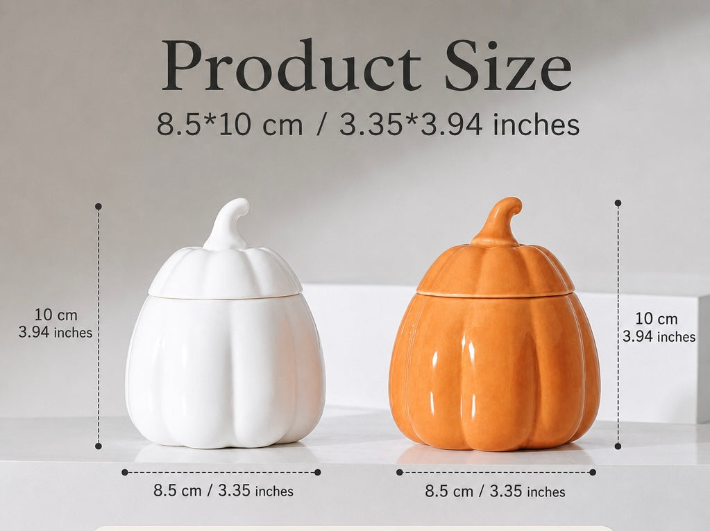 Ceramic Pumpkin Jar