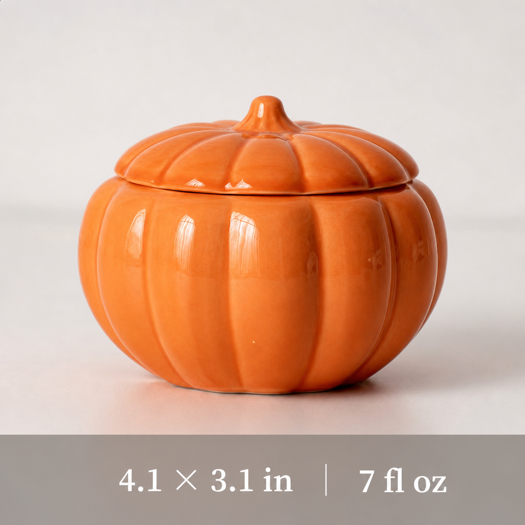 Ceramic Pumpkin Jar