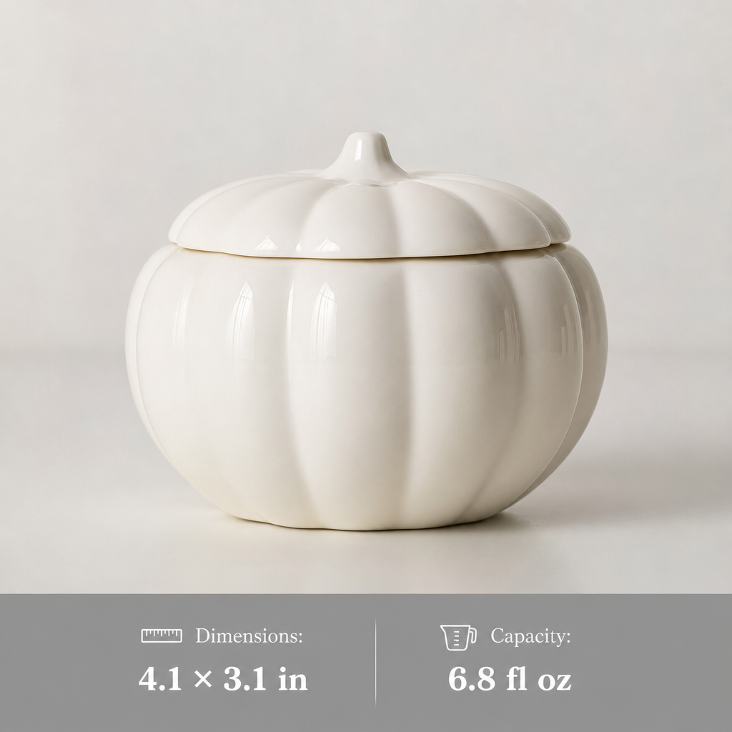 Ceramic Pumpkin Jar