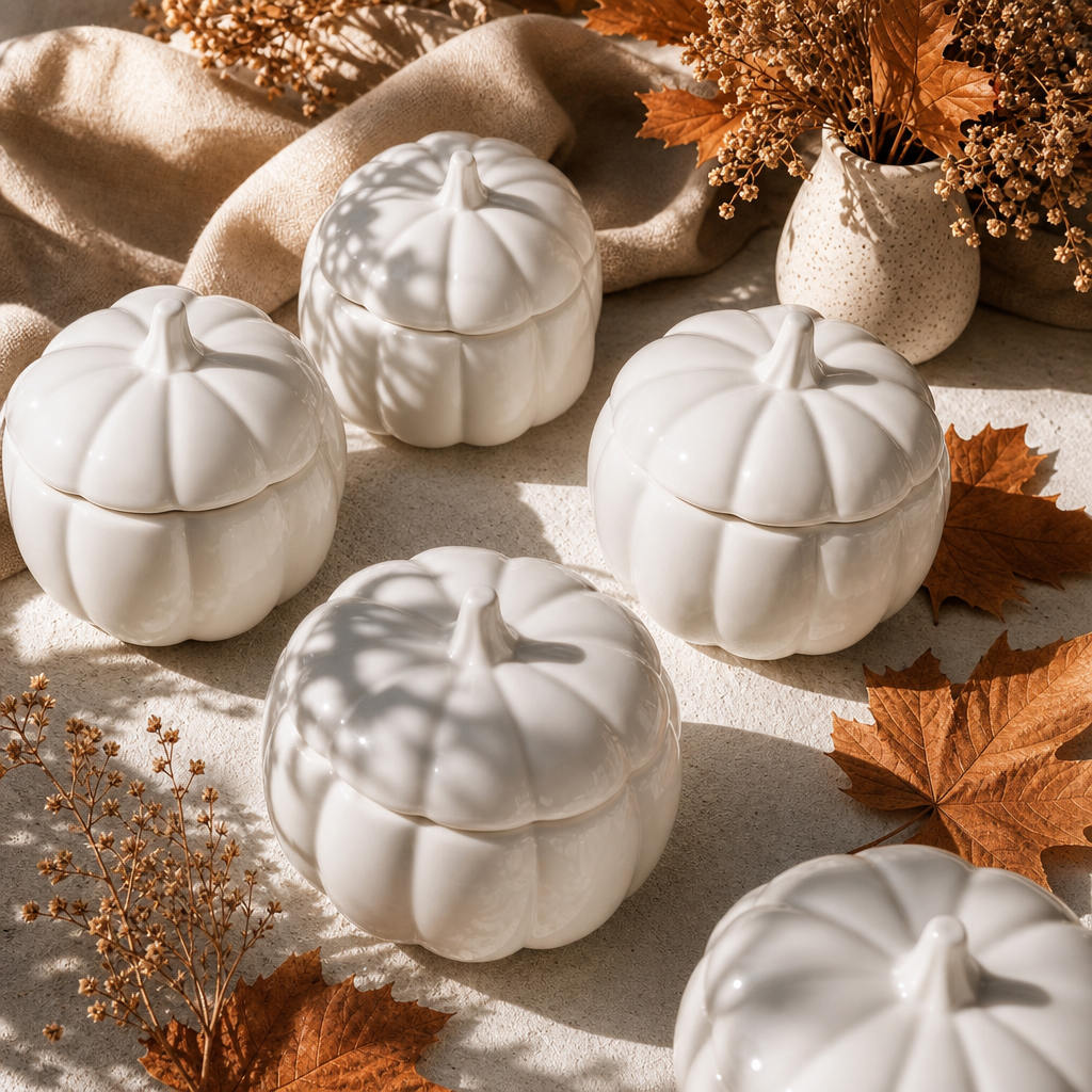Ceramic Pumpkin Jar