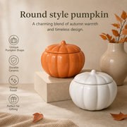 Ceramic Pumpkin Jar