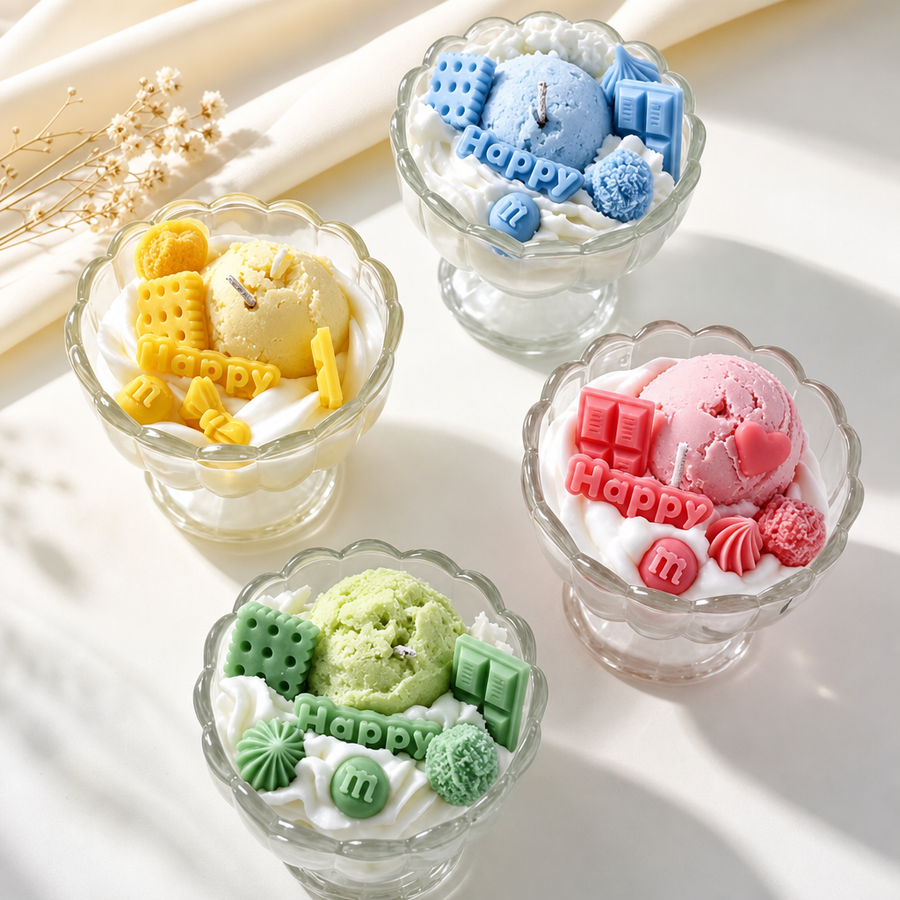 Happy Scoop Ice Cream Candle – Pink Berry & Green Grapefruit
