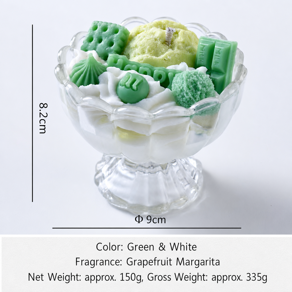 Happy Scoop Ice Cream Candle – Pink Berry & Green Grapefruit