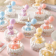 Lucky Bear Cake Candle