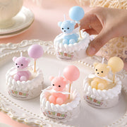 Lucky Bear Cake Candle