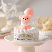 Lucky Bear Cake Candle