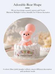 Lucky Bear Cake Candle