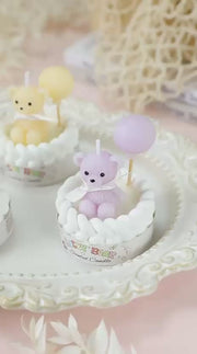 Lucky Bear Ballon Candle